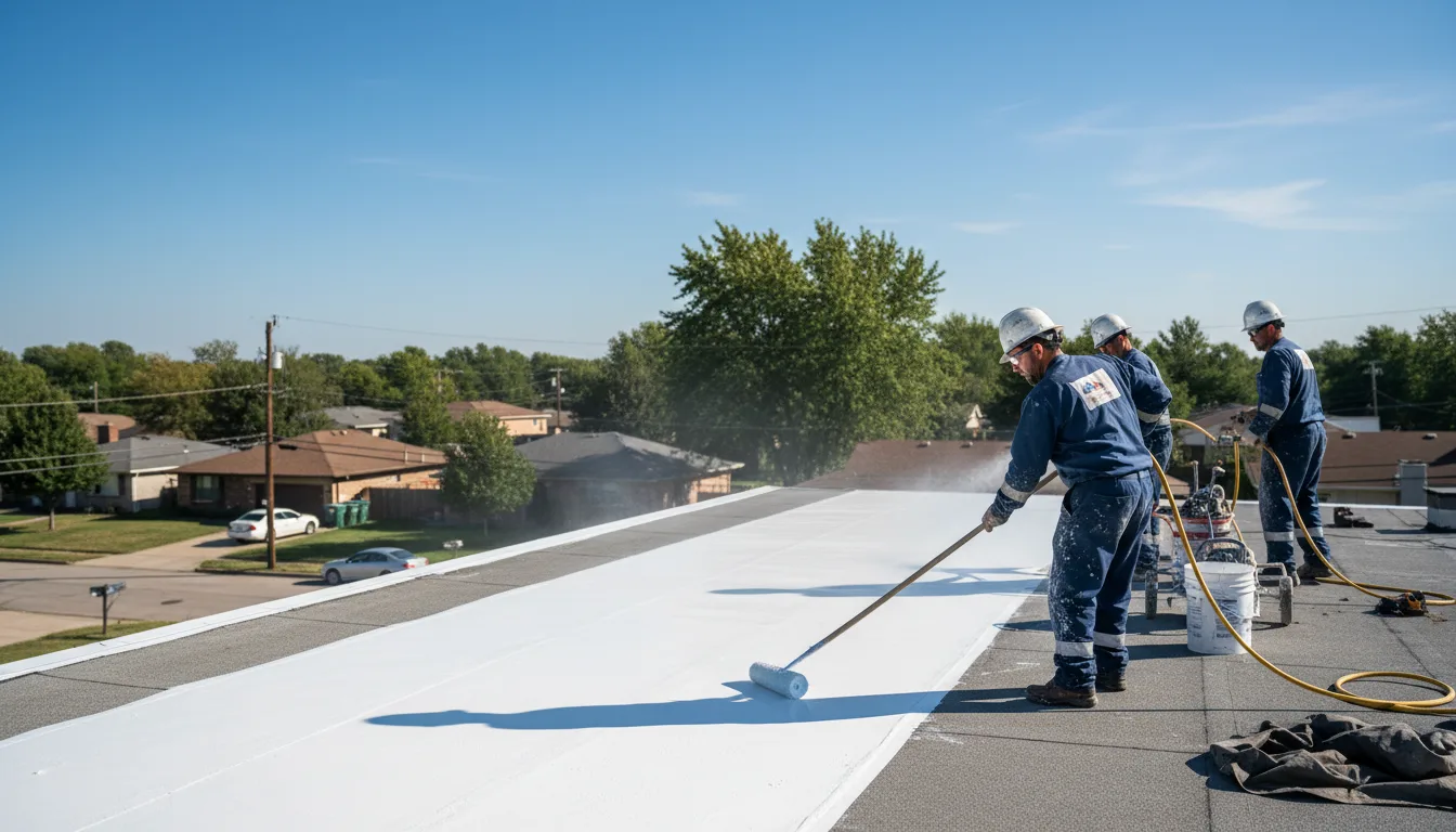 Commercial roof coating in Frisco, TX near me